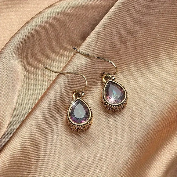Fashion Trend Jewelry Vintage Water Drop Earrings - Picture 4 of 8